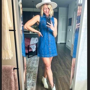 NWT- Sleeveless Denim Dress